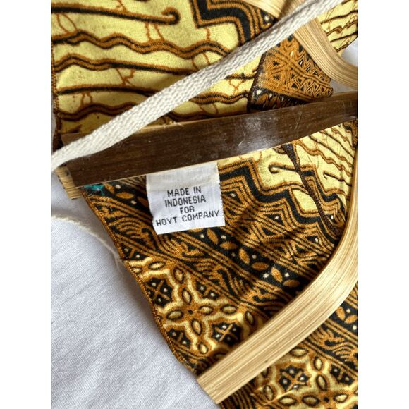 Foldable Wooden and Cloth Travel Hat w/ Ties, Collapsible, Unique, Sun Hat - Picture 5 of 10